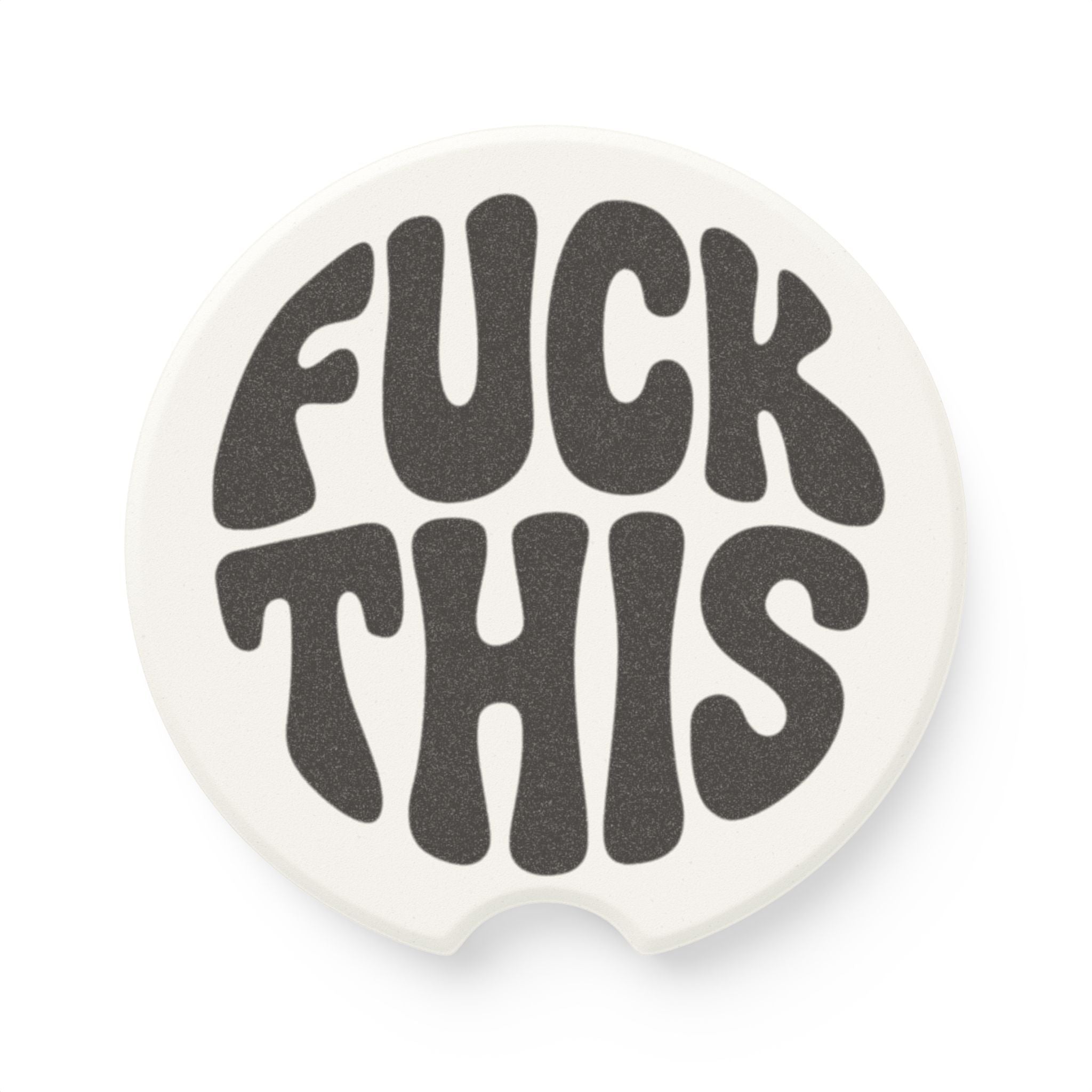 Soapstone Car Coasters for Cup Holders That See Things