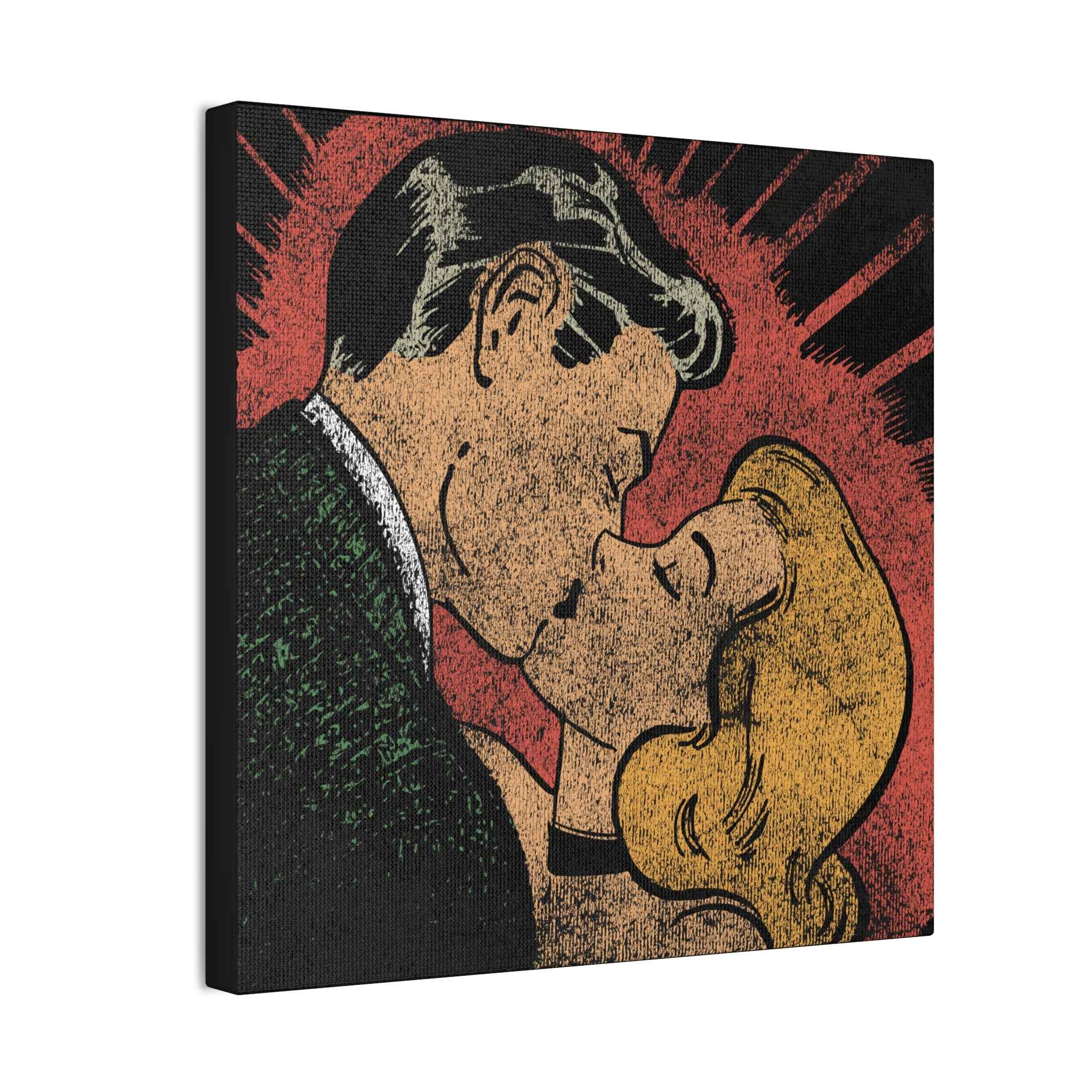 Kiss me you fool Canvas