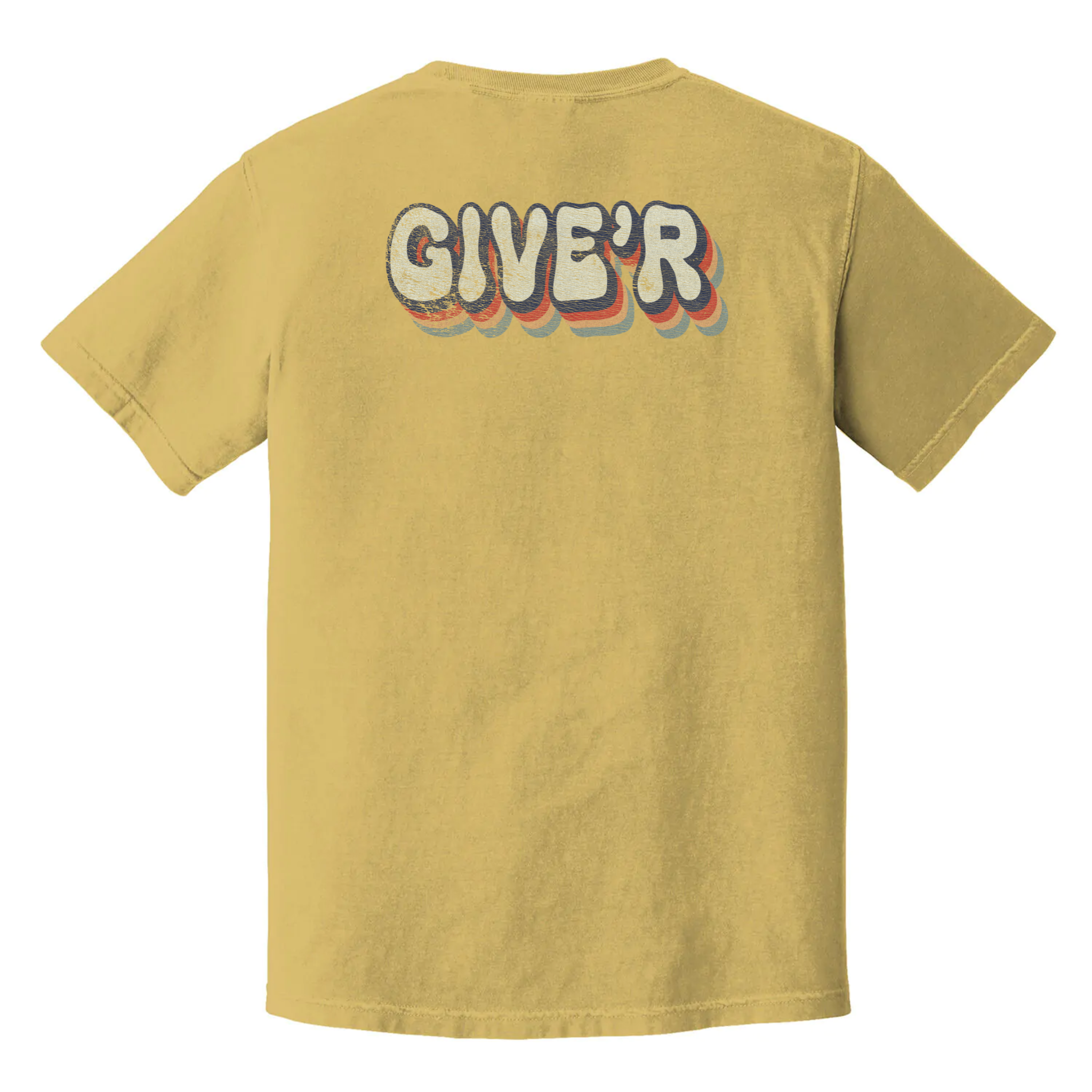 Give’r Canadian slang t-shirt, retro Alberta-style graphic tee with vintage font