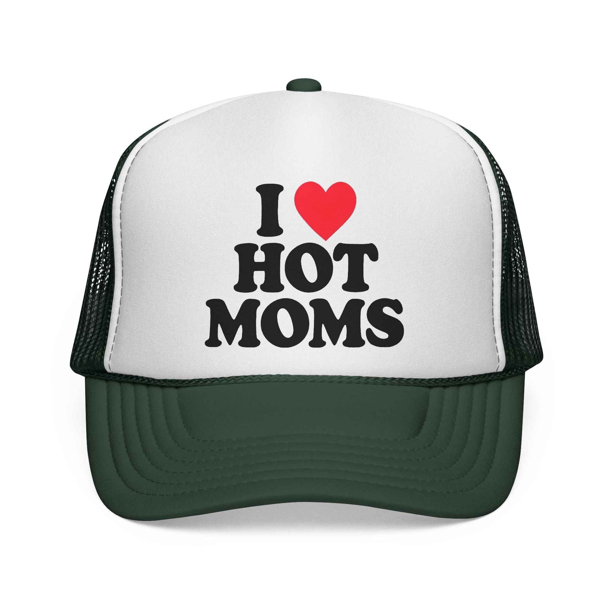 I ❤️ HOT MOMS Trucker Cap