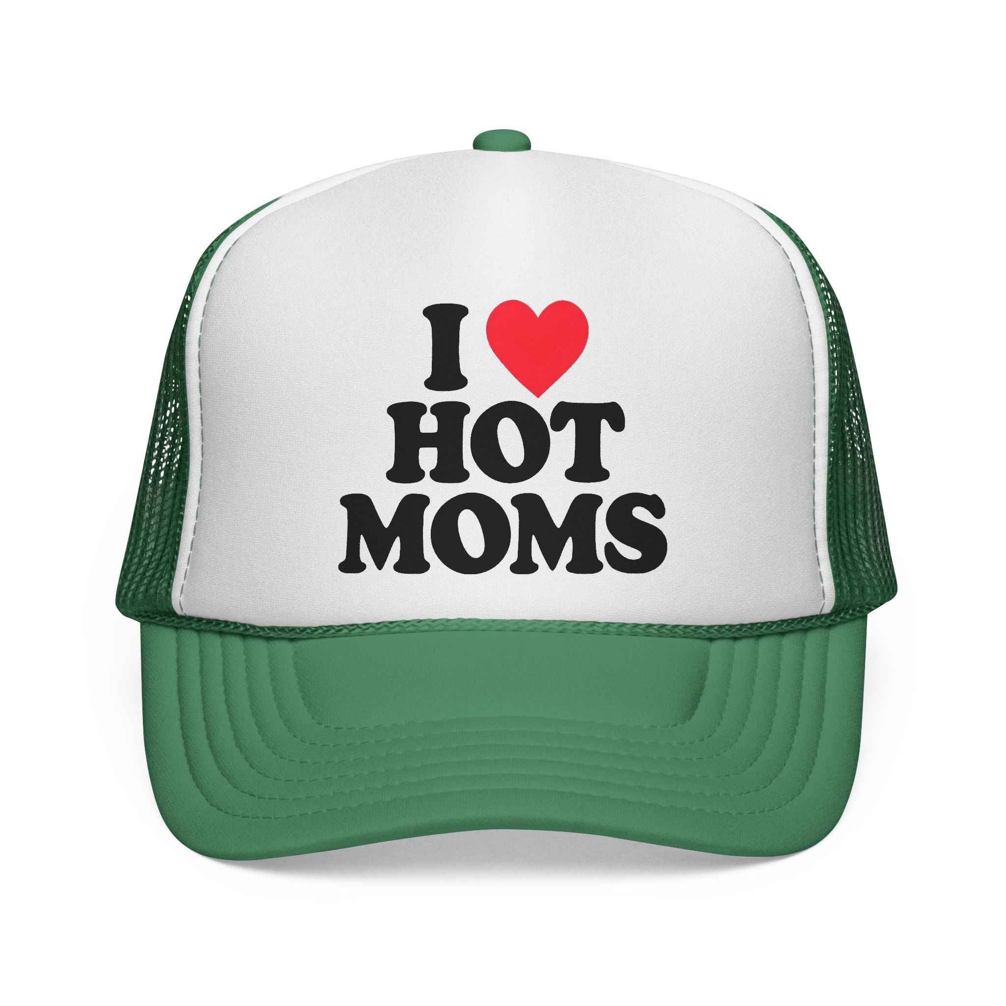 I ❤️ HOT MOMS Trucker Cap