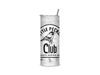 Little Peckers Club full-wrap insulated tumbler featuring a vintage bird illustration and the phrase Little Gents Making Dents on a weathered concrete-style background.